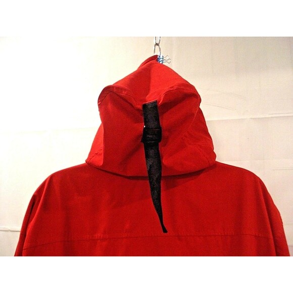 Lauren by Ralph Lauren Sailing Jacket Red Mesh Lined Hoodie Coat Womens Size M - Picture 7 of 10